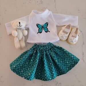 New  Handmade Spring Outfit for Your 14 Inch Doll ( not for 18 Inch Doll )